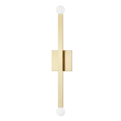 Mitzi by Hudson Valley Lighting DONA Wall Sconce Brass, Antique Brass, Aged Brass