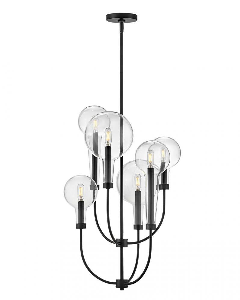 Hinkley Alchemy Medium Multi Tier Pendant Black