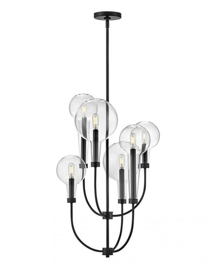 Hinkley Alchemy Medium Multi Tier Pendant Black