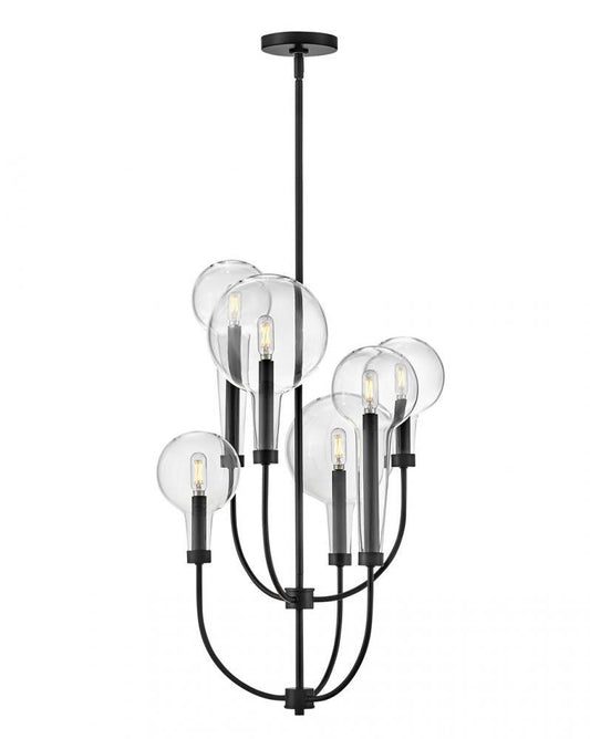 Hinkley Alchemy Medium Multi Tier Pendant Black