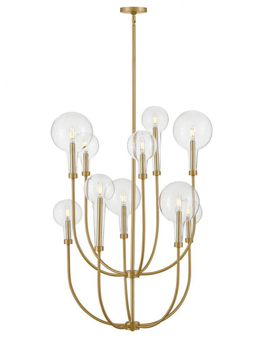 Hinkley Alchemy Medium Multi Tier Chandelier Lacquered Brass