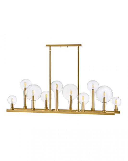 Hinkley Alchemy Up Chandelier Brass, Lacquered Brass
