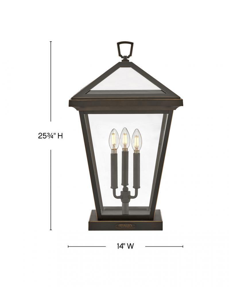 Hinkley Alford Place Large Pier Mount Lantern Oil Rubbed Bronze