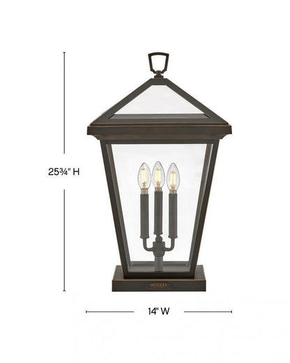 Hinkley Alford Place Large Pier Mount Lantern Oil Rubbed Bronze