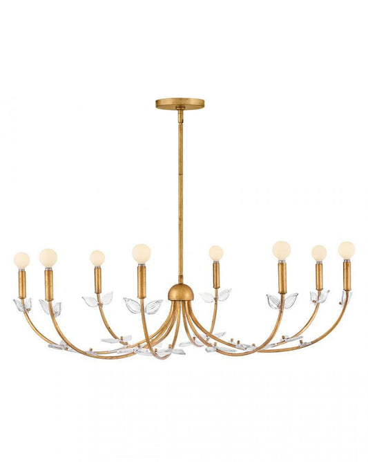 Hinkley Aliso Large Chandelier Distressed Brass
