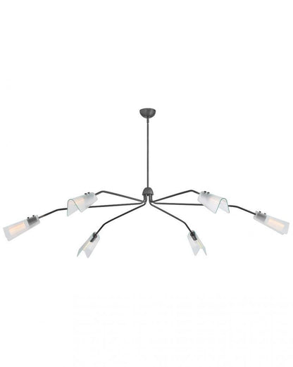 Hinkley Altman Extra Large Low Profile Chandelier Gunmetal