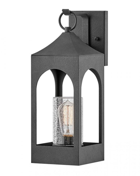 Hinkley Amina Outdoor Wall Lantern Aluminum, Distressed Zinc