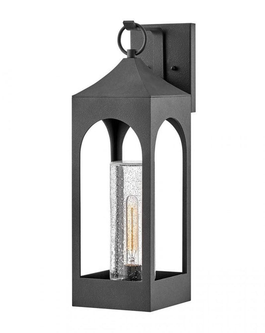 Hinkley Amina Outdoor Wall Lantern Aluminum, Distressed Zinc