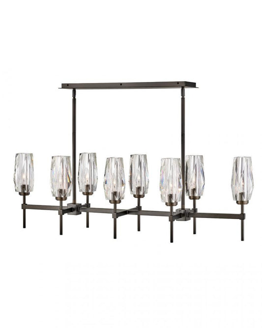 Hinkley Ana Linear Chandelier Steel, Black Oxide