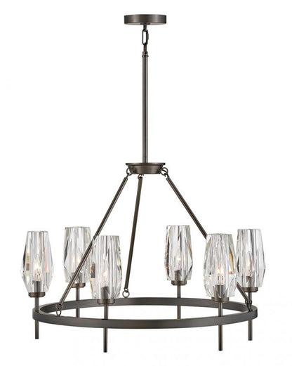 Hinkley Ana Medium Single Tier Pendant Steel, Black Oxide