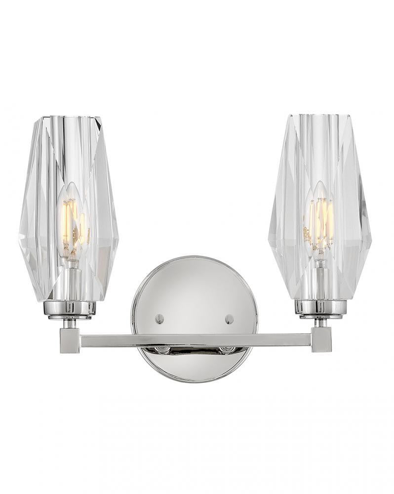 Hinkley Ana Small Two Light Vanity Polished Nickel