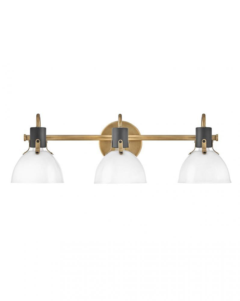 Hinkley Argo Bath Vanity Light Brass, Steel, Heritage Brass