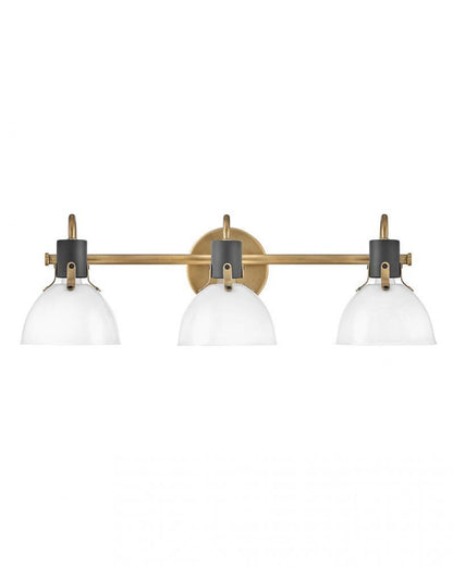 Hinkley Argo Bath Vanity Light Brass, Steel, Heritage Brass