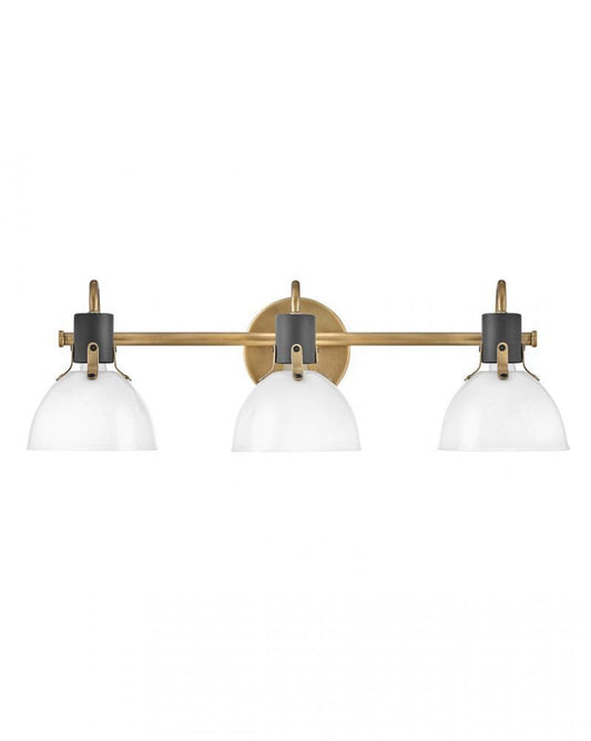 Hinkley Argo Bath Vanity Light Brass, Steel, Heritage Brass