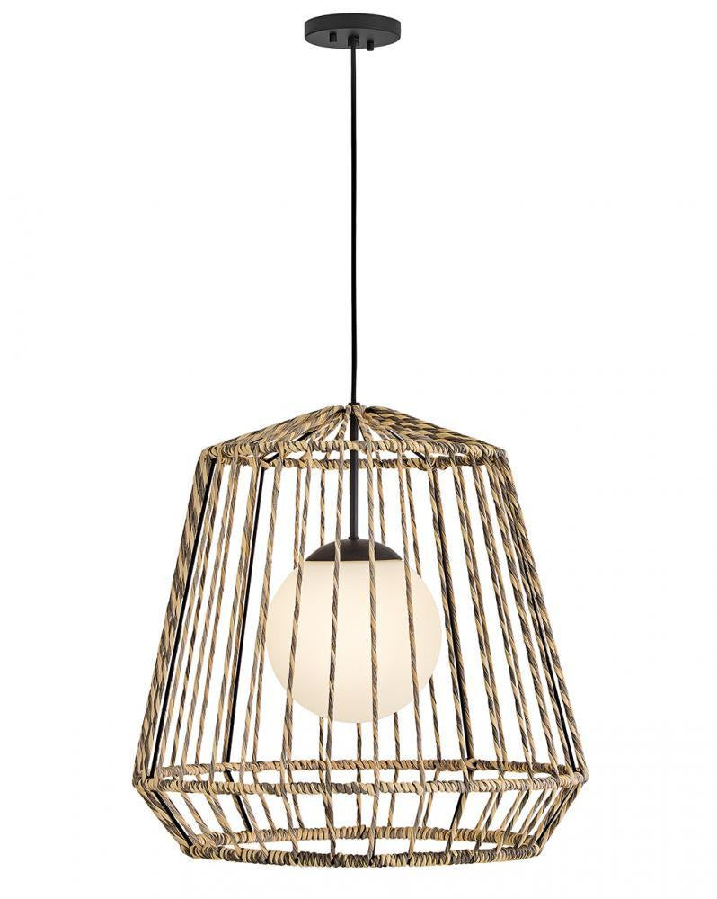 Hinkley Arlen Large Outdoor Hanging Pendant Black