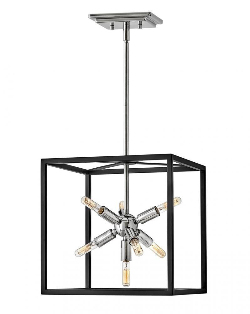 Hinkley Aros Pendant Steel, Black, Nickel