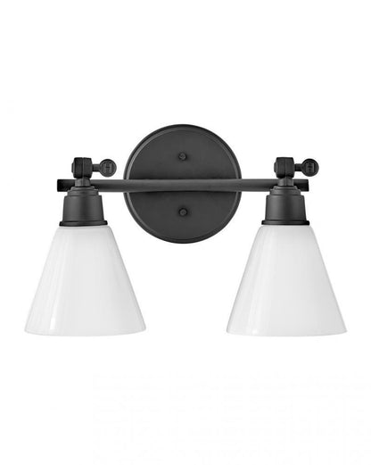 Hinkley Arti Bath Vanity Light Black, Steel