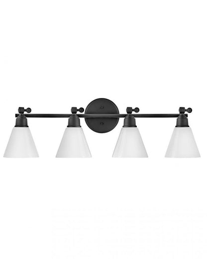 Hinkley Arti Bath Vanity Light Black, Steel