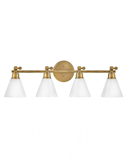 Hinkley Arti Bath Vanity Light Brass, Steel, Heritage Brass