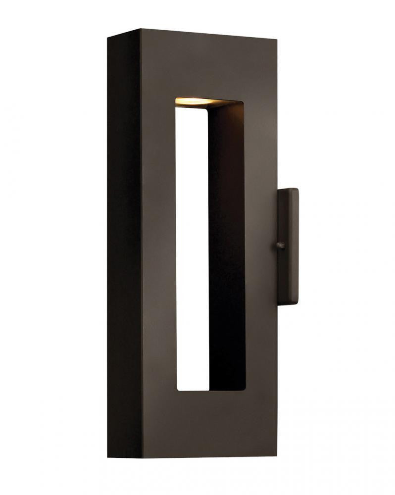 Hinkley Atlantis Medium Wall Mount Lantern, LED, Dark Bronze, Light Bronze, 2.75"W (1640BZ-LL 9Q8H5)