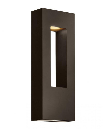 Hinkley Atlantis Medium Wall Mount Lantern, LED, Dark Bronze, Light Bronze, 6"W (1648BZ-LL 9Q8HM)