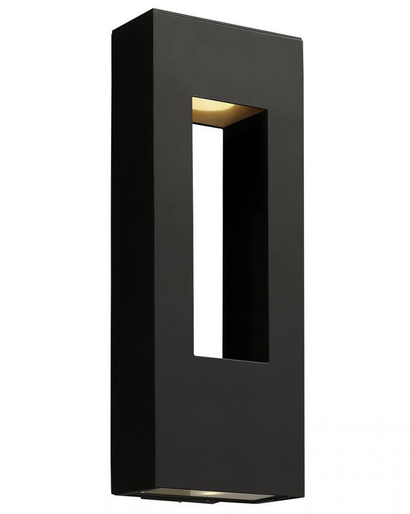 Hinkley Atlantis Outdoor Wall Lantern, LED, Black, 24"H (1649SK-LL 9Q8HR)