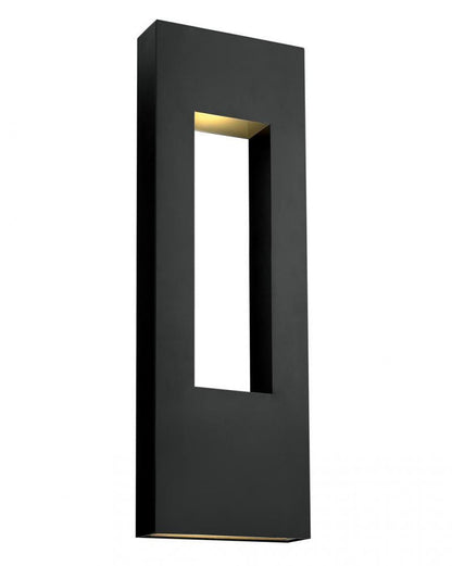 Hinkley Atlantis LED Outdoor Wall Lantern Aluminum, Black, Satin Black