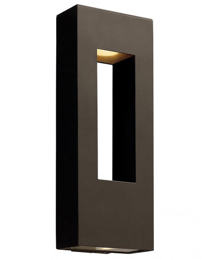 Hinkley Atlantis Outdoor Wall Lantern, LED, Dark Bronze, Light Bronze, 24"H (1649BZ-LL 9Q8HQ)