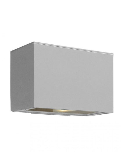 Hinkley Atlantis Outdoor Wall Lantern, LED, Gray, 6"H (1646TT-LL 9Q8HL)