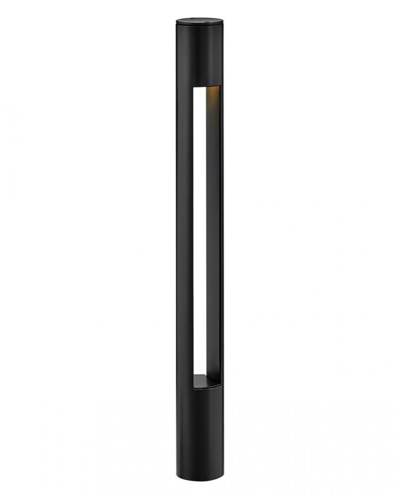 Hinkley Atlantis Round Small Bollard Satin Black