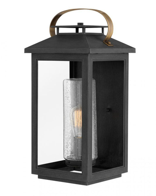 Hinkley Atwater Outdoor Wall Lantern, LED, Black, 20.5"H (1165BK-LL 9Q7KK)