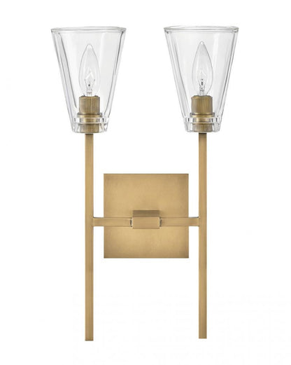 Hinkley Auden Bath Vanity Light Brass, Steel, Heritage Brass
