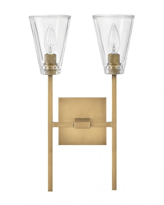 Hinkley Auden Bath Vanity Light Brass, Steel, Heritage Brass