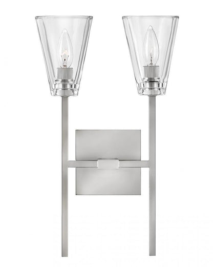 Hinkley Auden Bath Vanity Light Nickel, Steel, Polished Nickel