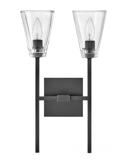 Hinkley Auden Bath Vanity Light Steel, Black Oxide
