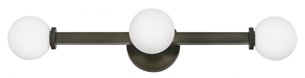 Hinkley Audrey Medium Three Light Vanity Black Oxide