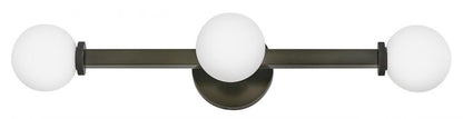Hinkley Audrey Medium Three Light Vanity Black Oxide