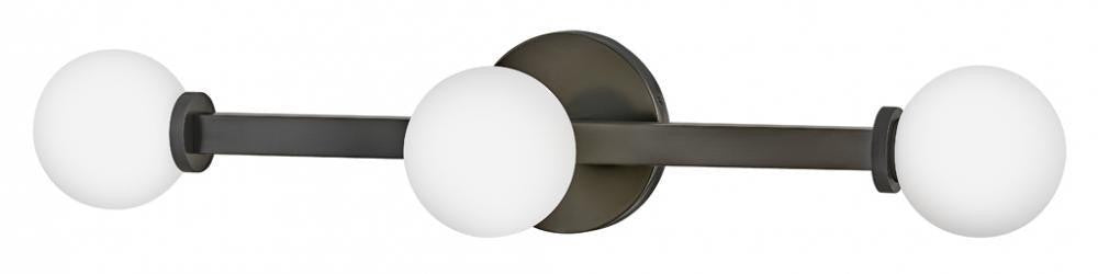 Hinkley Audrey Medium Three Light Vanity Black Oxide