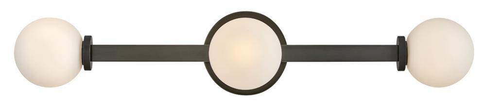Hinkley Audrey Medium Three Light Vanity Black Oxide