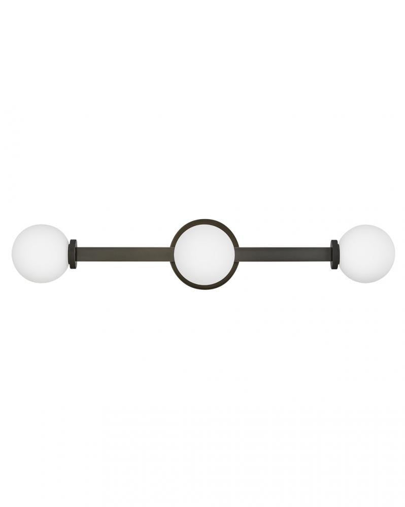 Hinkley Audrey Medium Three Light Vanity Black Oxide