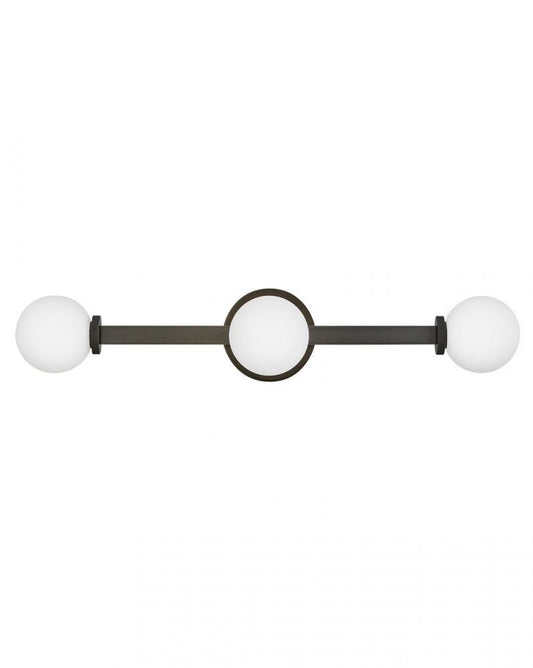 Hinkley Audrey Medium Three Light Vanity Black Oxide