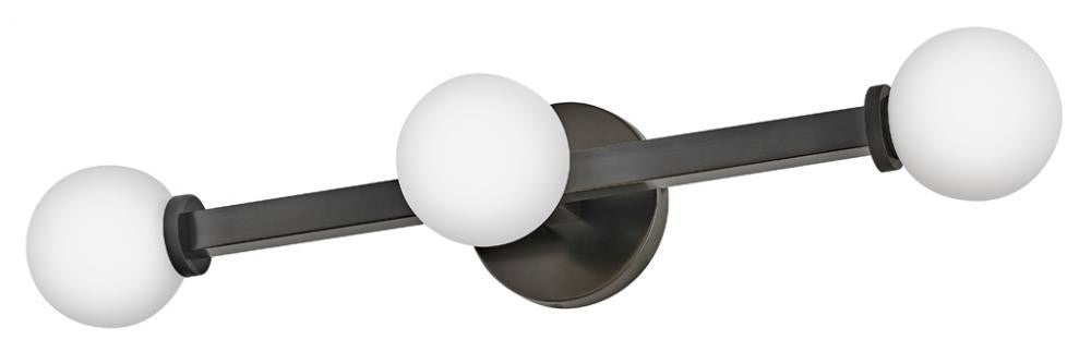 Hinkley Audrey Medium Three Light Vanity Black Oxide