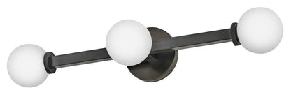 Hinkley Audrey Medium Three Light Vanity Black Oxide