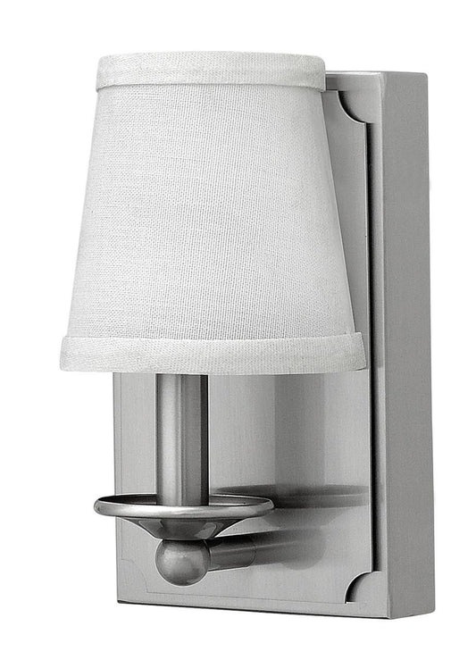 Hinkley Avenue Linen Sconce Brushed Nickel