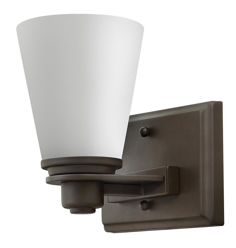 Hinkley Avon Single Light Bath Sconce Buckeye Bronze