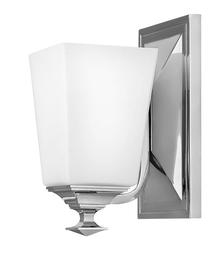 Hinkley Baldwin Single Light Bath Sconce Polished Nickel