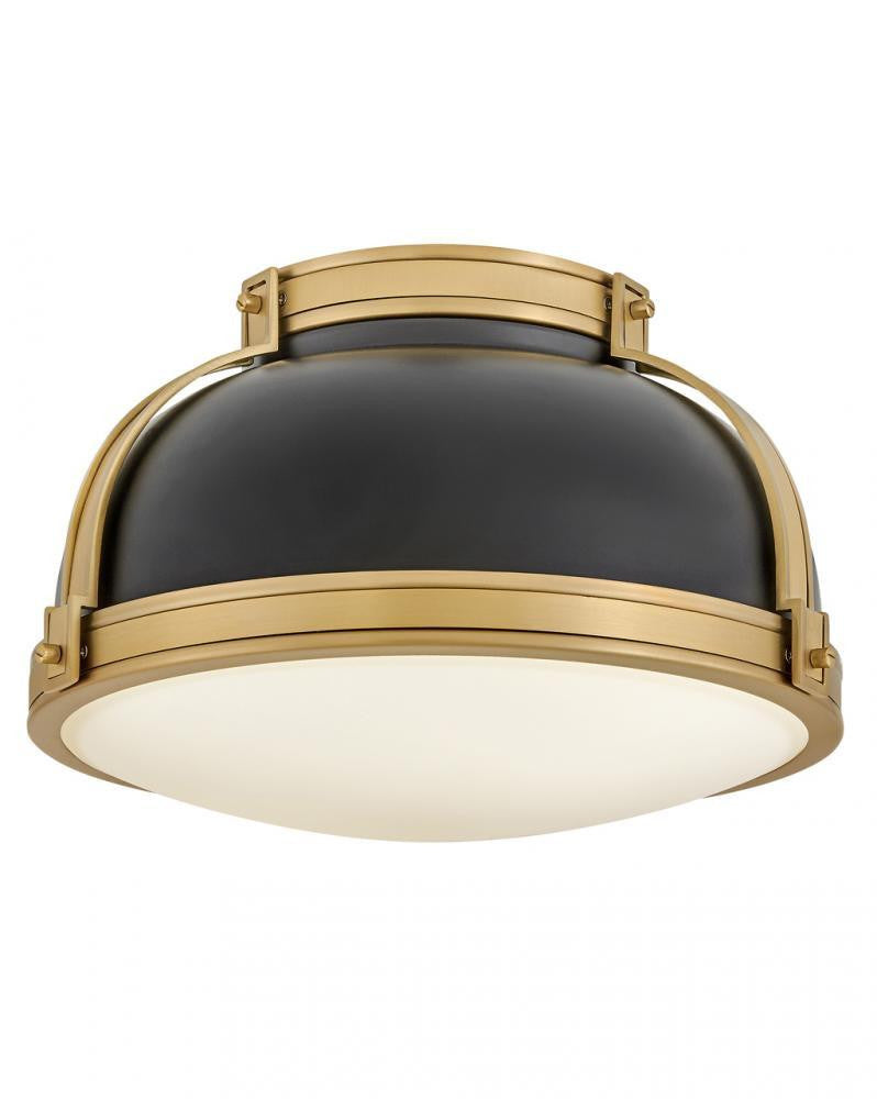 Hinkley Barton Medium Flush Mount Black
