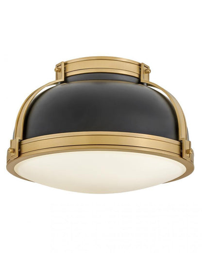 Hinkley Barton Medium Flush Mount Black