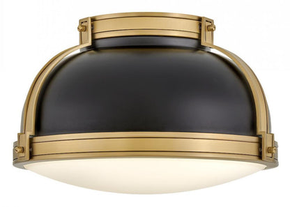 Hinkley Barton Medium Flush Mount Black