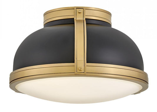 Hinkley Barton Medium Flush Mount Black
